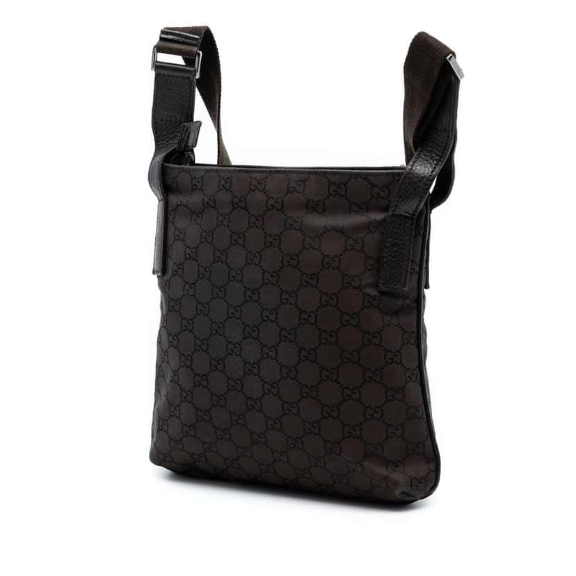 Gucci GG Canvas Crossbody Brown Canvas Good condition - Back View