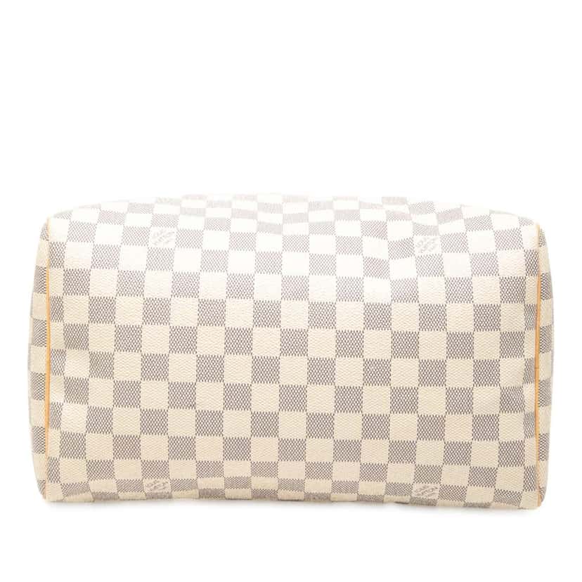 Louis Vuitton Damier Azur Speedy 30 White Very good condition - Inside View