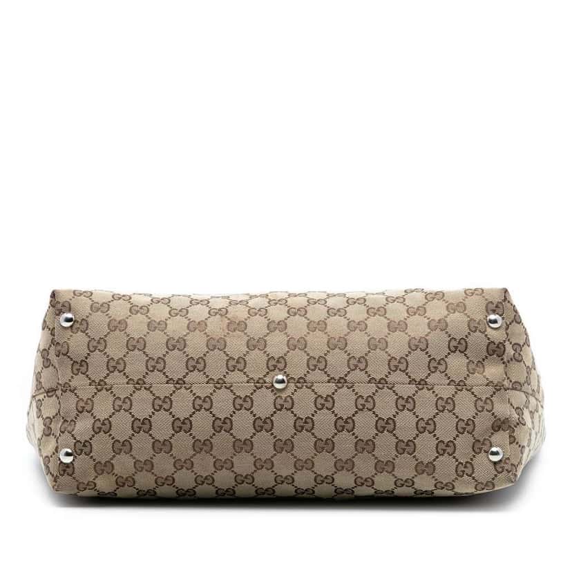 Gucci GG Canvas Icon Bit Tote Brown Canvas Good condition - Inside View
