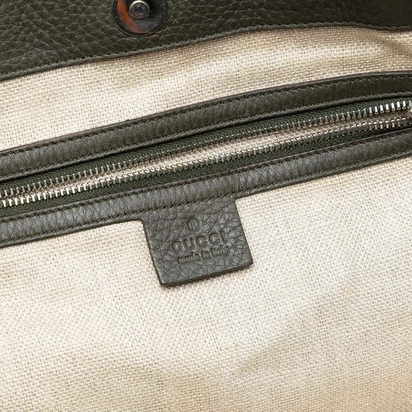 Gucci GG Canvas Icon Bit Tote Brown Canvas Good condition - Model View