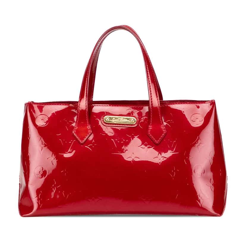 Louis Vuitton Monogram Vernis Wilshire PM Red Leather Fair condition - Front View