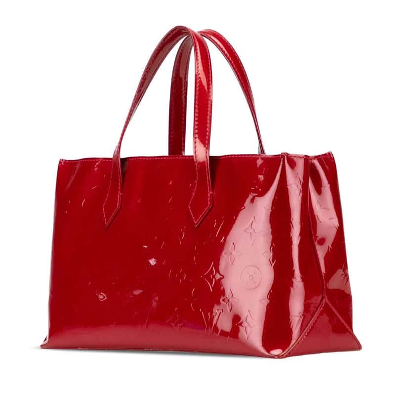 Louis Vuitton Monogram Vernis Wilshire PM Red Leather Fair condition - Back View
