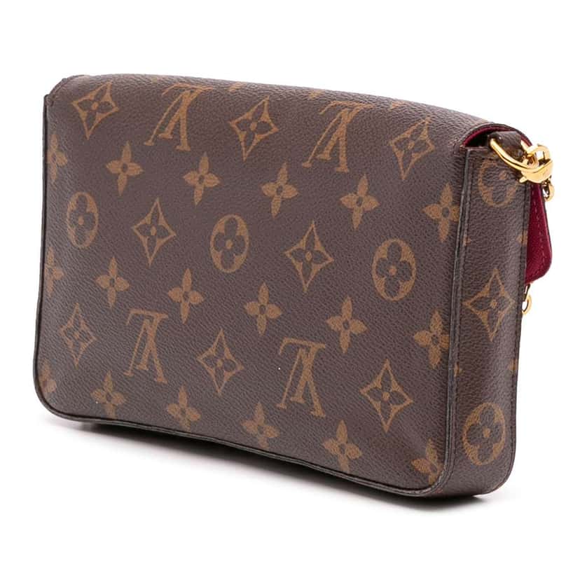 Louis Vuitton Monogram Pochette Felicie Brown Good condition - Back View