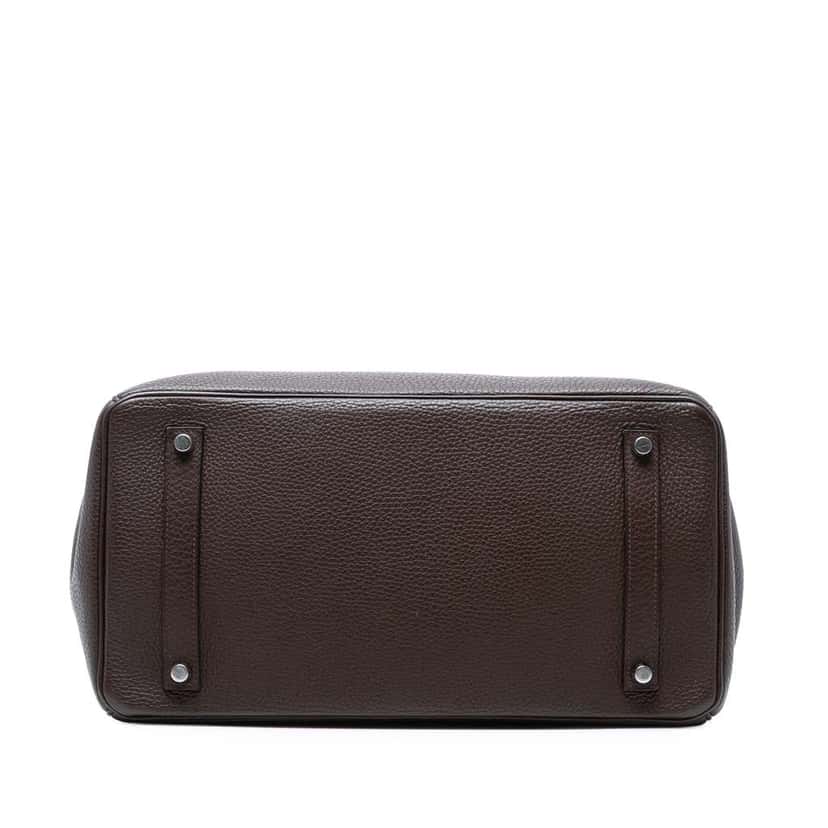 Hermès Togo Birkin Retourne 35 Brown Leather Fair condition - Inside View