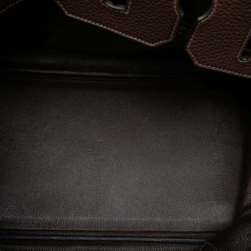 Hermès Togo Birkin Retourne 35 Brown Leather Fair condition - Model View