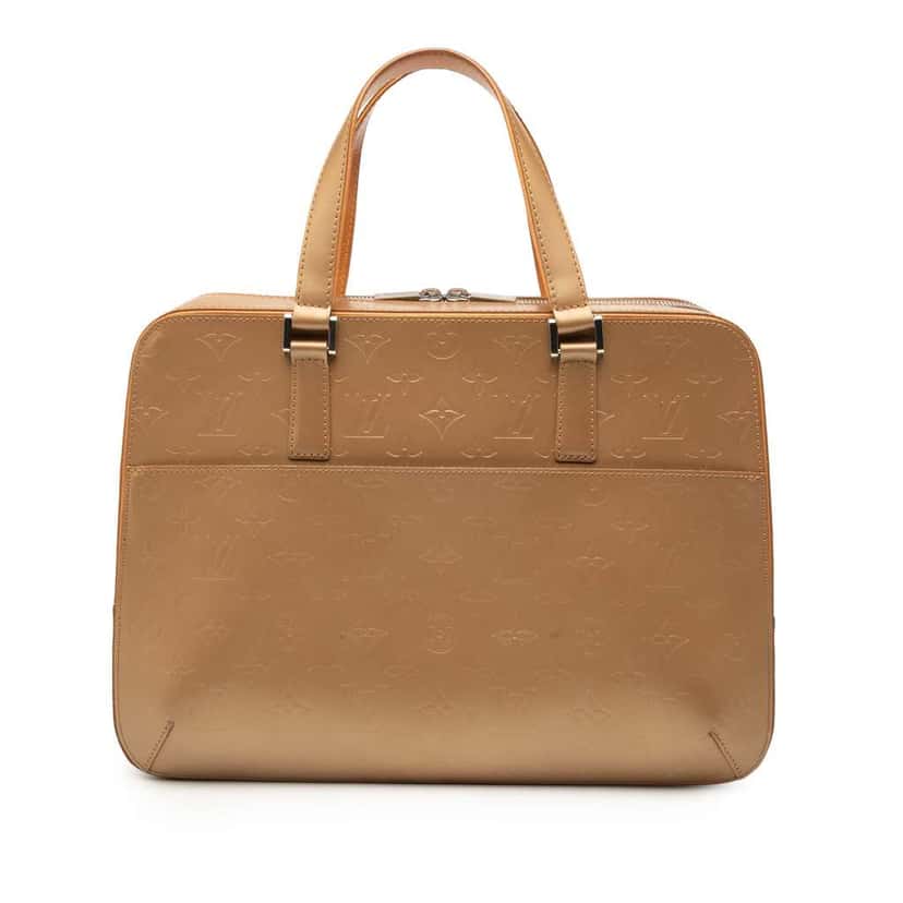 Louis Vuitton Monogram Mat Malden Brown Leather Good condition - Front View