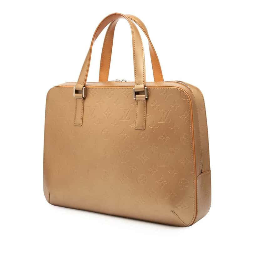 Louis Vuitton Monogram Mat Malden Brown Leather Good condition - Back View