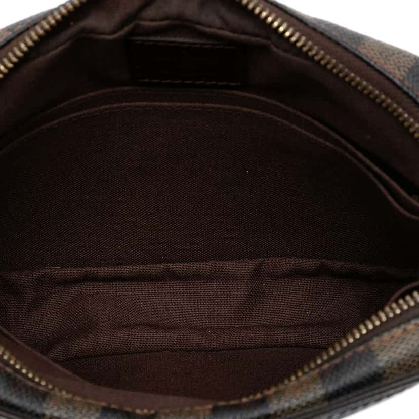 Louis Vuitton Damier Ebene Pochette Billets Macao Brown Good condition - Model View
