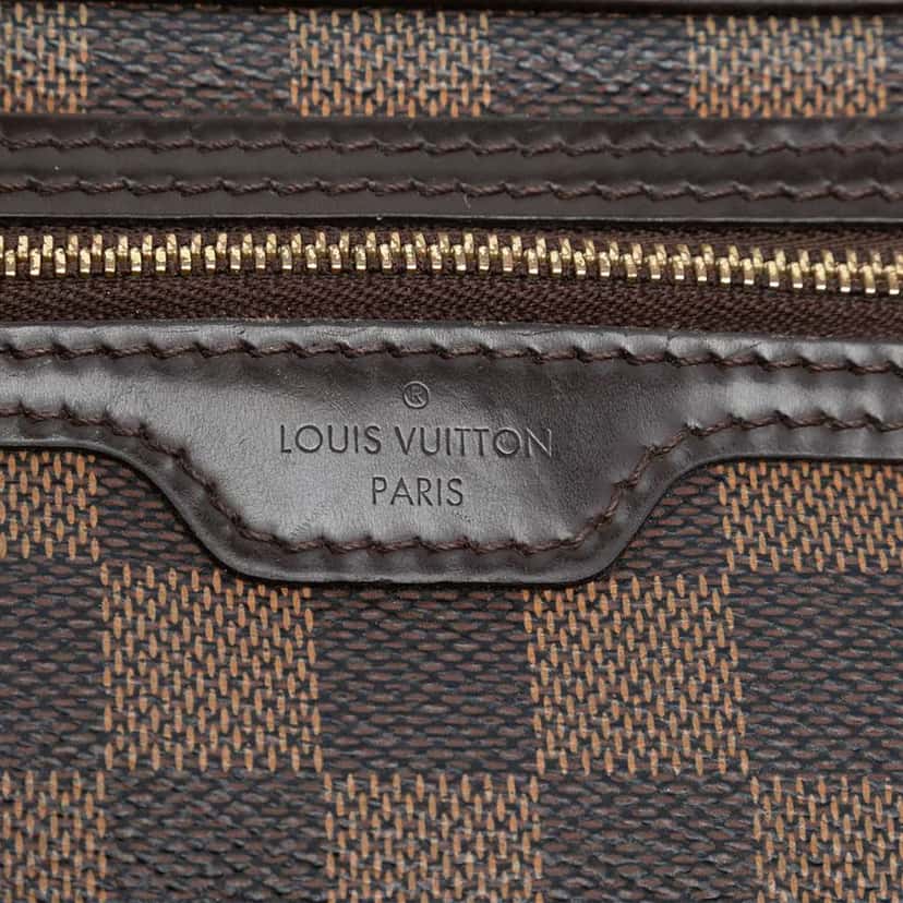 Louis Vuitton Damier Ebene Pochette Billets Macao Brown Good condition - Box View