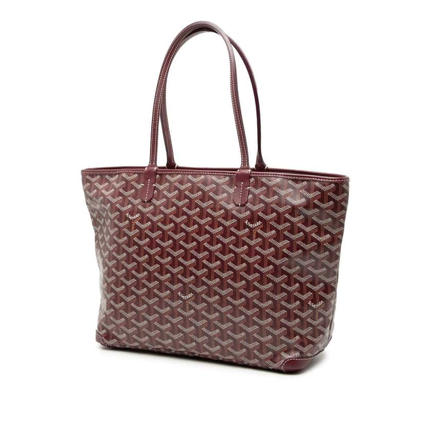Goyard Goyardine Artois PM Red Canvas Good condition - Back View