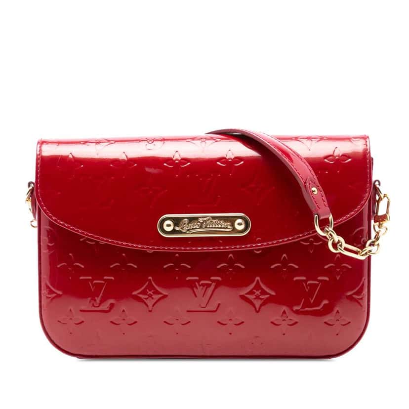 Louis Vuitton Monogram Vernis Rodeo Drive Red Leather Good condition - Front View