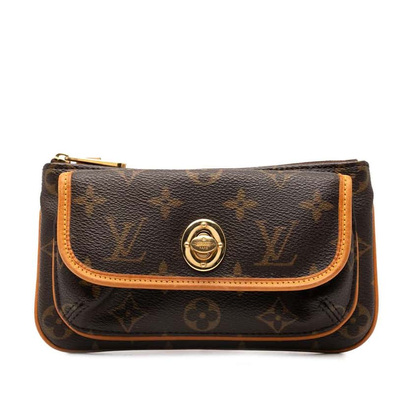 Louis Vuitton Monogram Tikal Pochette Brown Good condition - Front View