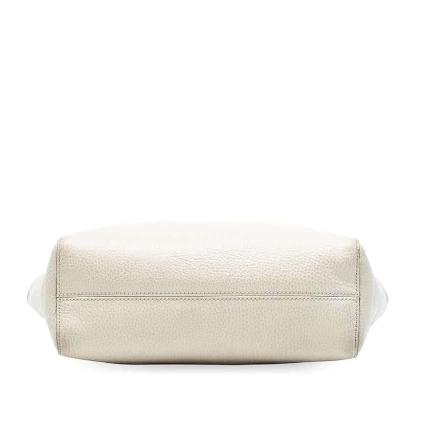 Gucci Leather Swing Convertible Tote White Leather Fair condition - Inside View