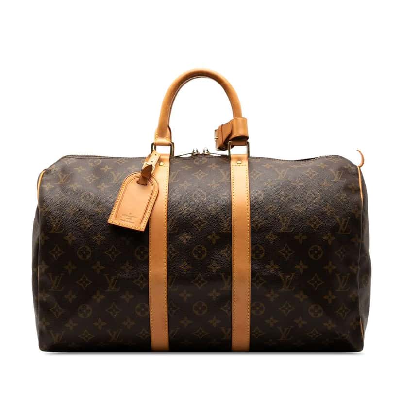 Louis Vuitton Monogram Keepall 45 Brown Good condition - Front View
