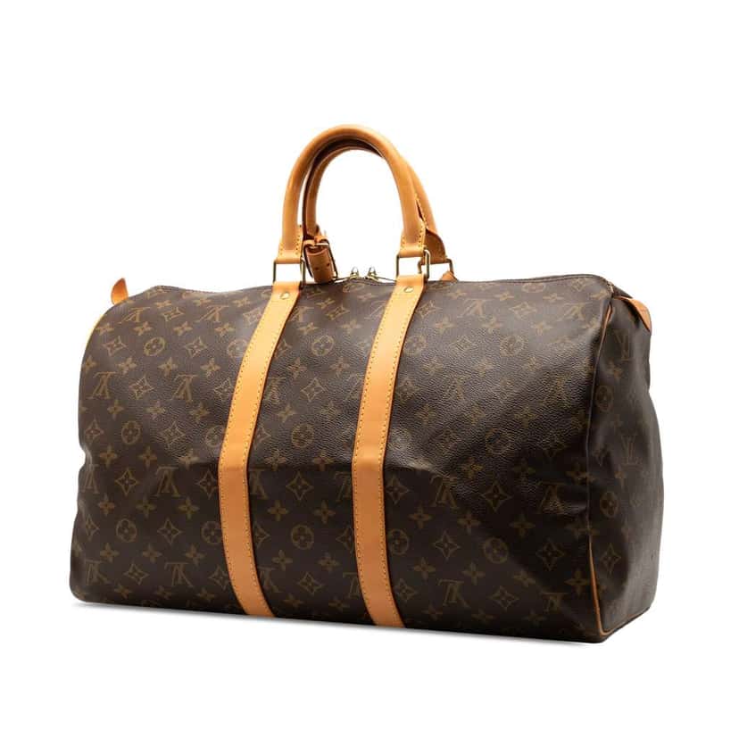 Louis Vuitton Monogram Keepall 45 Brown Good condition - Back View