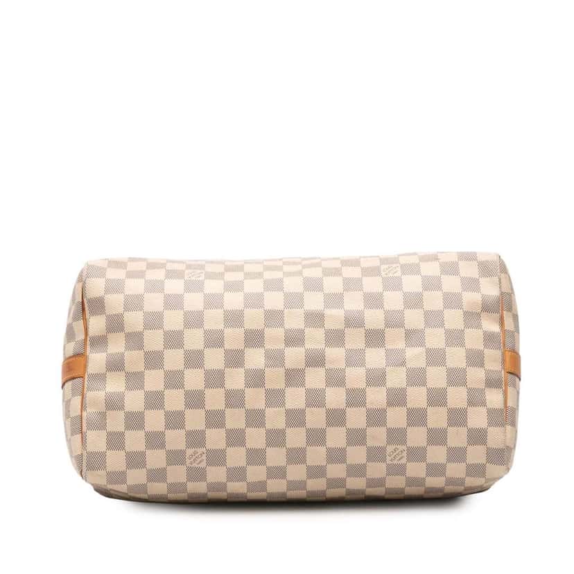 Louis Vuitton Damier Azur Speedy Bandouliere 35 White Canvas Good condition - Inside View