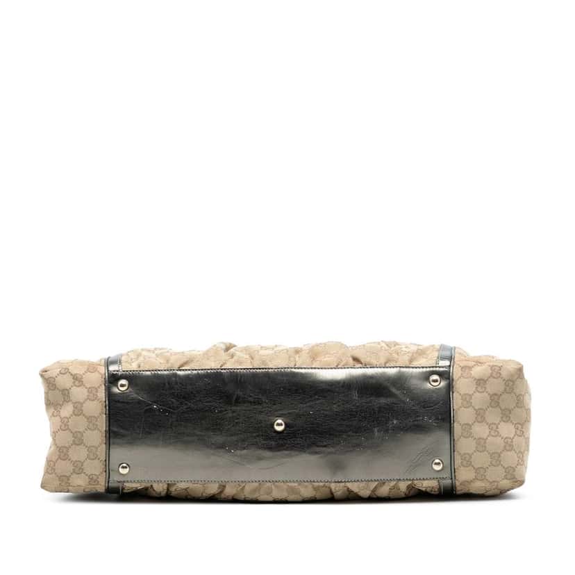 Gucci GG Canvas Bamboo Dialux Pop Tote Brown Canvas Good condition - Inside View