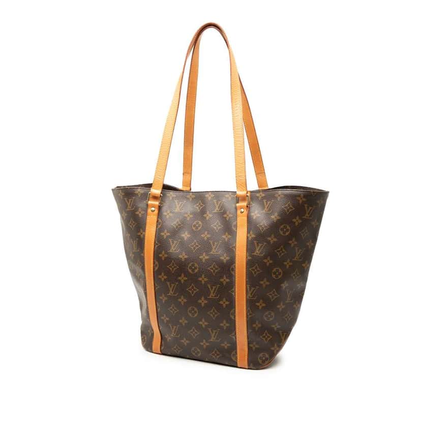 Louis Vuitton Monogram Sac Shopping Brown Good condition - Back View