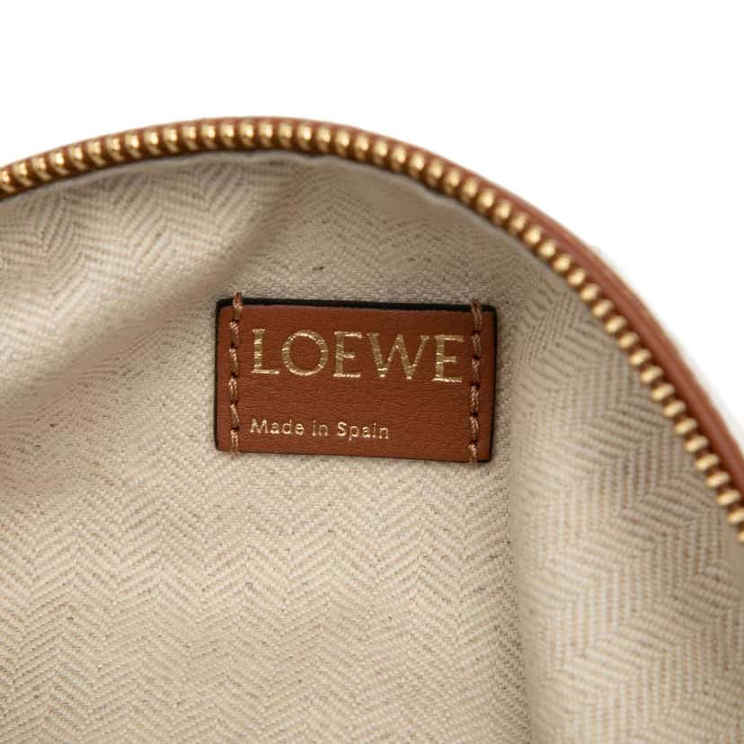 Loewe Small Anagram Jacquard Cubi Bag Brown Jacquard Good condition - Box View
