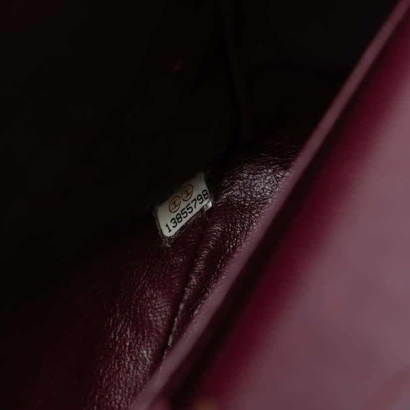 Chanel Medium Classic Lambskin Double Flap Black Leather Good condition - Box View