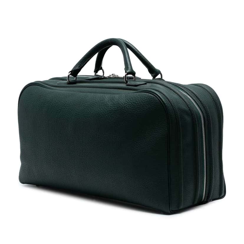 Hermès Epsom Sac En Vie 50 Green Leather Good condition - Back View