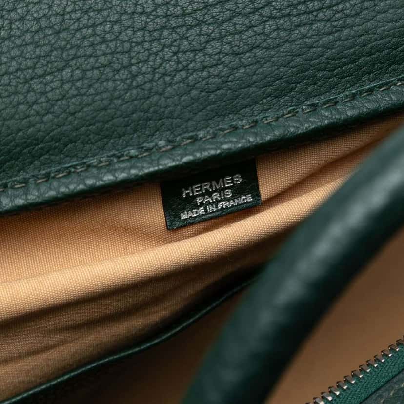 Hermès Epsom Sac En Vie 50 Green Leather Good condition - Model View