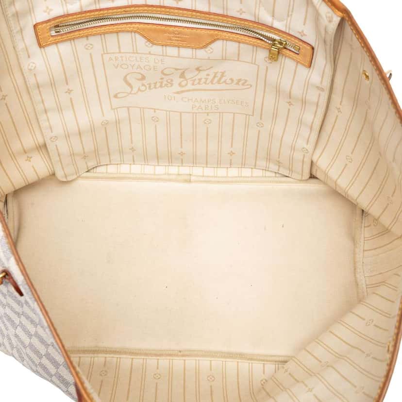 Louis Vuitton Damier Azur Neverfull GM White Good condition - Model View