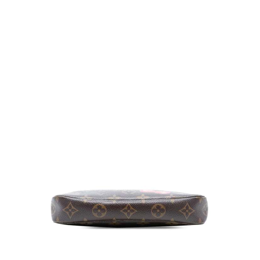 Louis Vuitton Takashi Murakami Monogram Cherry Pochette Accessoires Brown Good condition - Inside View