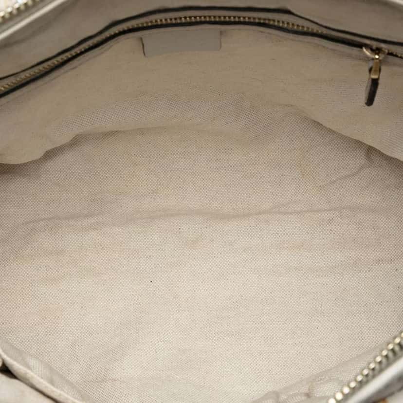 Gucci Guccissima Heart Bit Tote White Leather Good condition - Model View
