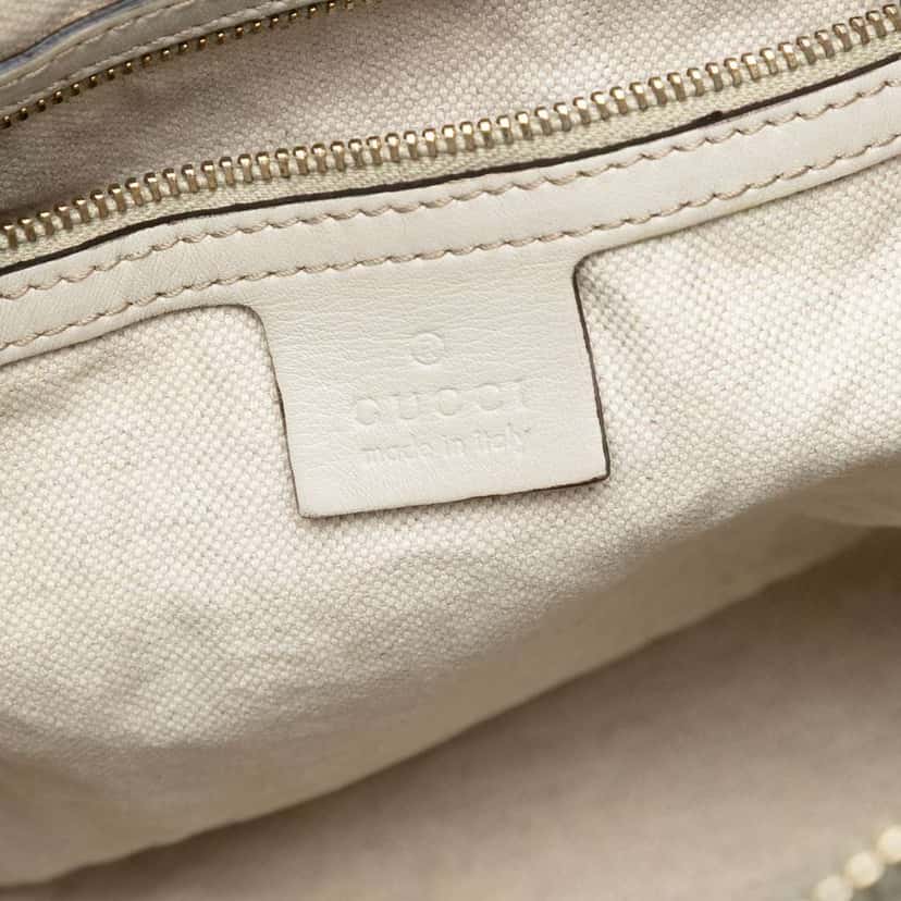 Gucci Guccissima Heart Bit Tote White Leather Good condition - Box View
