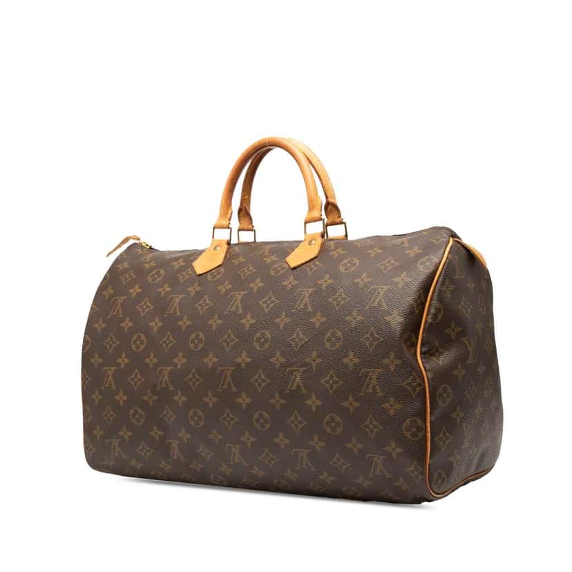 Louis Vuitton Monogram Speedy 40 Brown Good condition - Back View