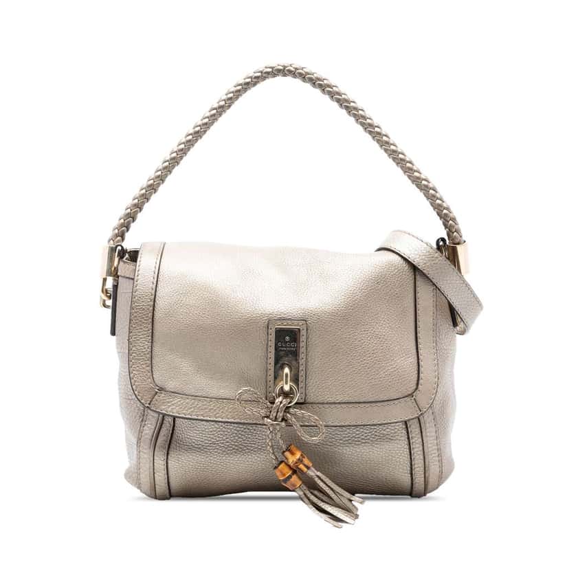 Gucci Leather Bella Satchel Gold Leather Very good condition - Front View