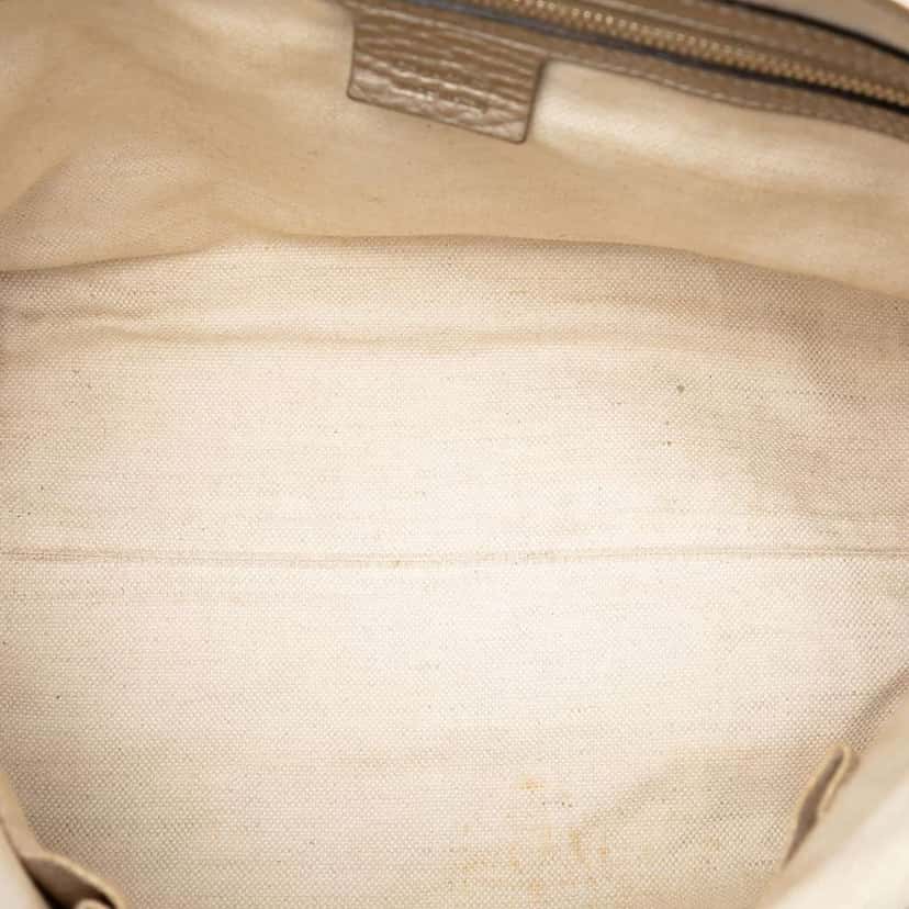 Gucci Leather Bella Satchel Gold Leather Very good condition - Model View