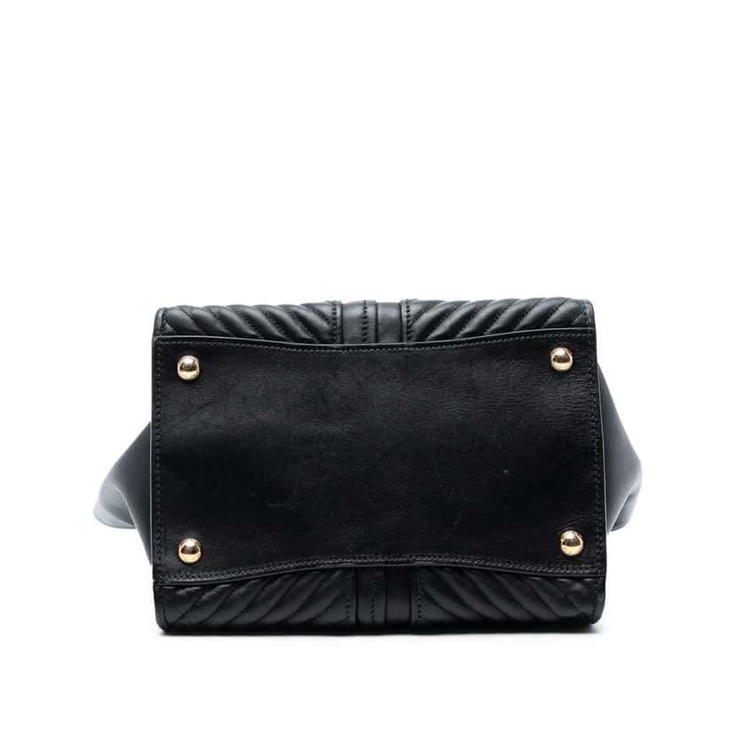 Miu Miu Small Nappa Biker Tote Black Leather Good condition - Inside View