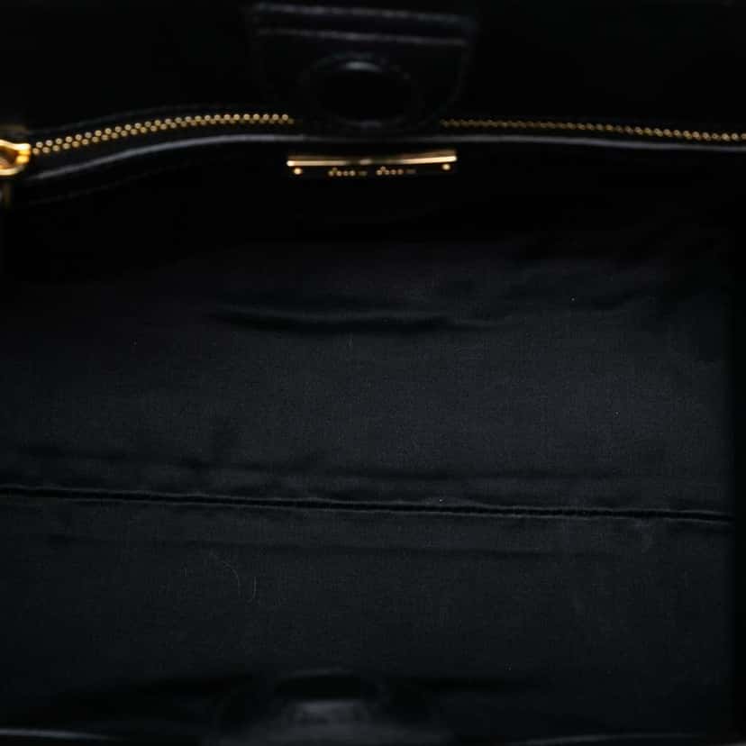 Miu Miu Small Nappa Biker Tote Black Leather Good condition - Model View