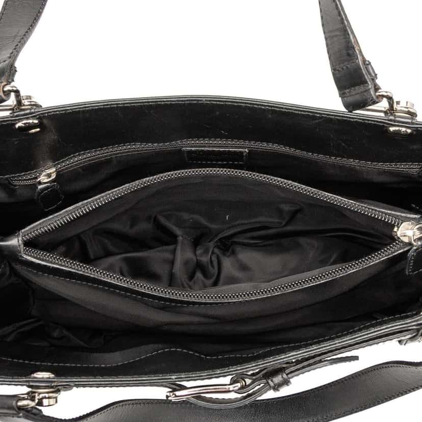 Dior Diorissimo Trotter Canvas Jeans Pocket Tote Black Canvas Good condition - Model View