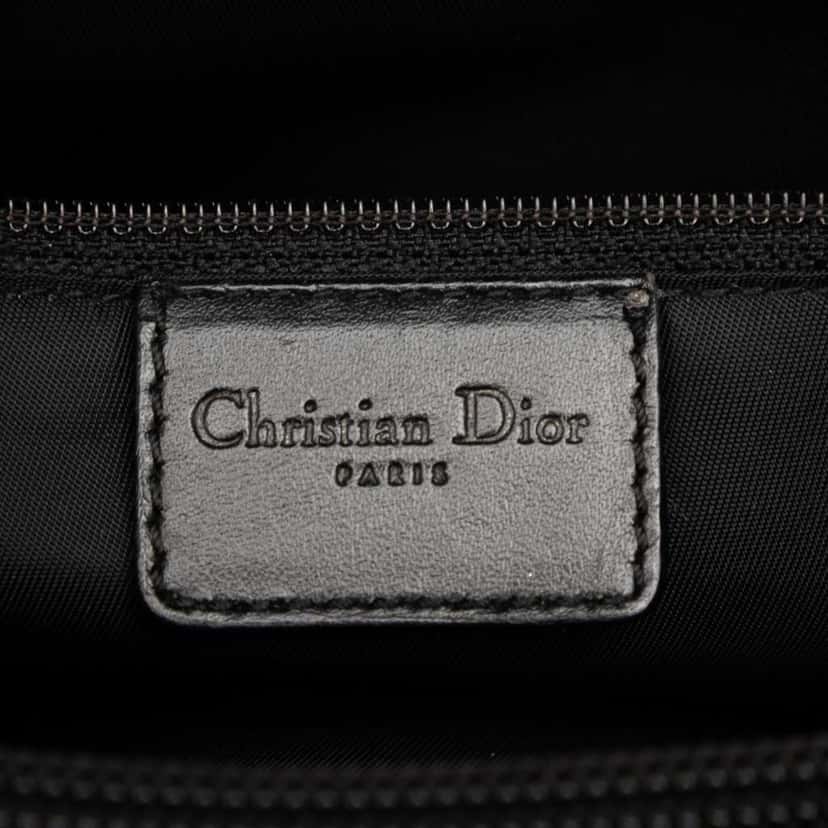 Dior Diorissimo Trotter Canvas Jeans Pocket Tote Black Canvas Good condition - Box View