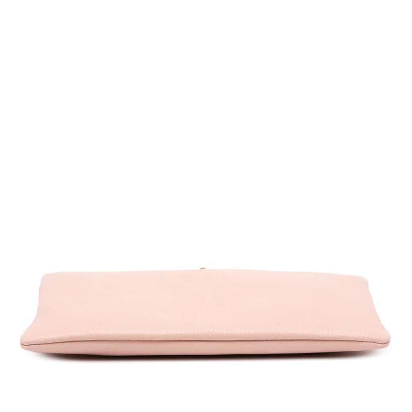 Gucci Leather Blind For Love Clutch Pink Leather Good condition - Inside View