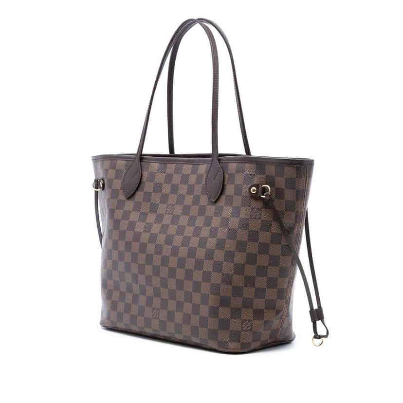 Louis Vuitton Damier Ebene Neverfull MM Brown Good condition - Back View