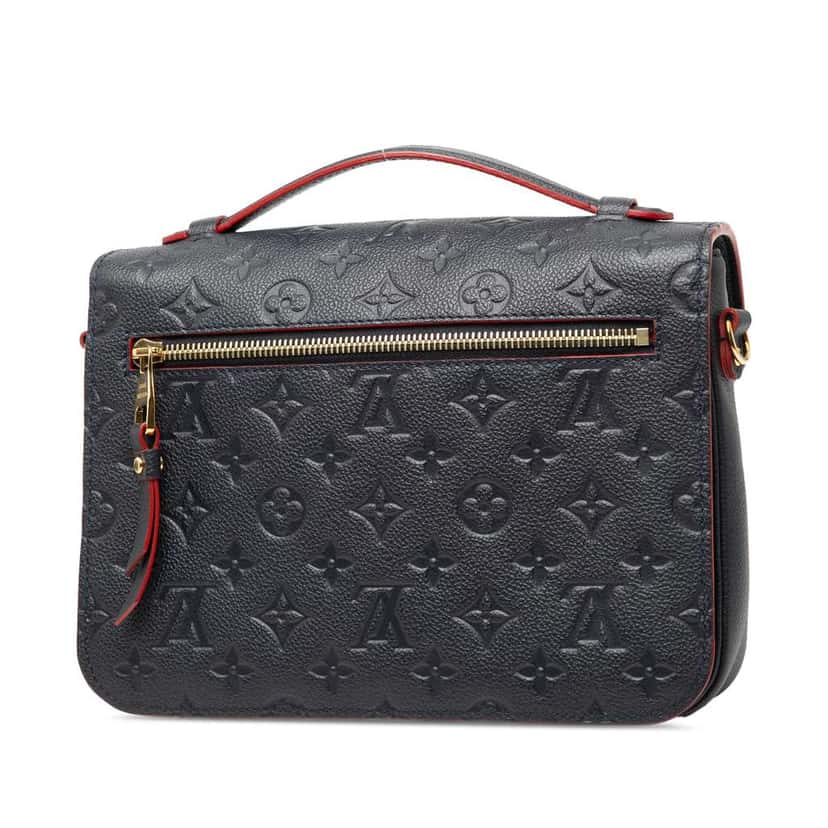 Louis Vuitton Monogram Empreinte Pochette Metis Blue Leather Good condition - Back View