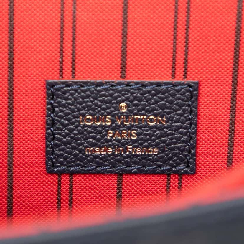 Louis Vuitton Monogram Empreinte Pochette Metis Blue Leather Good condition - Box View