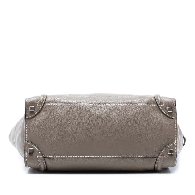 Celine Large Grained Calfskin Luggage Tote Brown Leather Good condition - Inside View