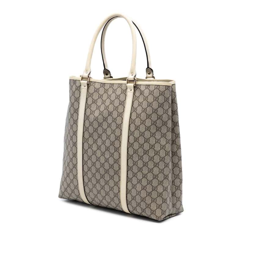 Gucci GG Supreme Joy Tote Brown Canvas Good condition - Back View