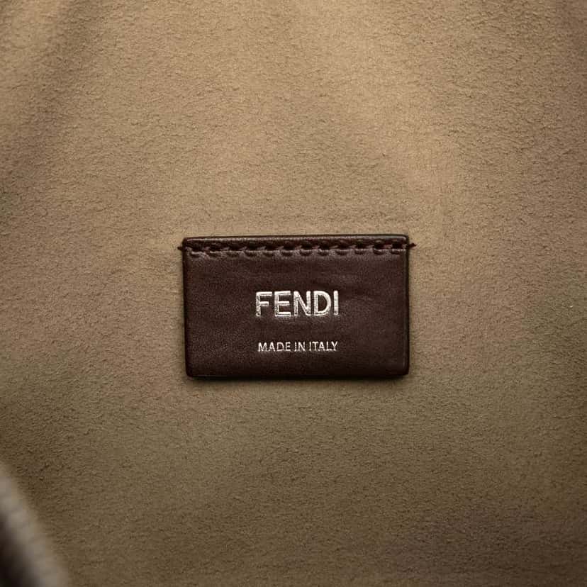 Fendi Sarah Coleman Vichy Leather Belt Bag Brown Leather Good condition - Box View
