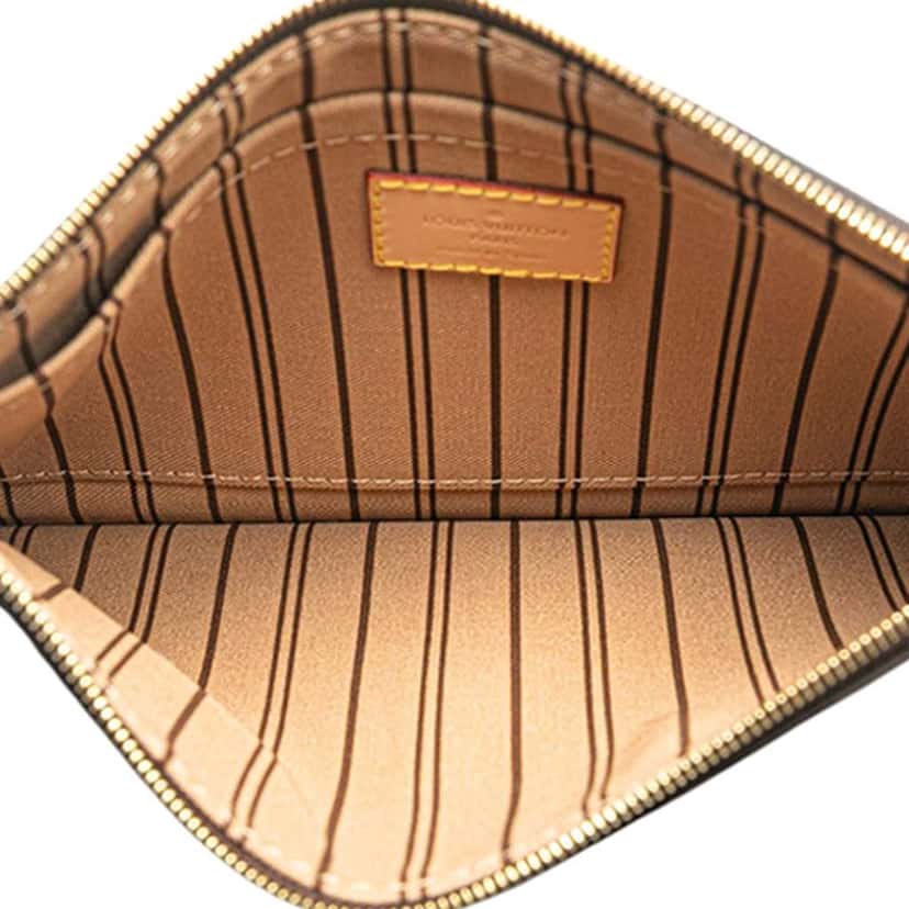 Louis Vuitton Monogram Neverfull Pochette Brown Good condition - Model View