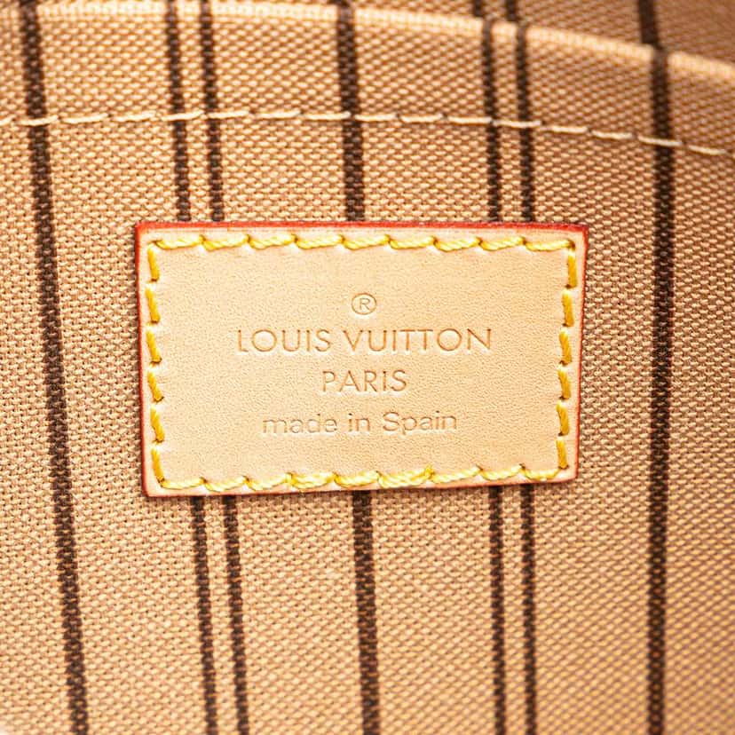 Louis Vuitton Monogram Neverfull Pochette Brown Good condition - Box View