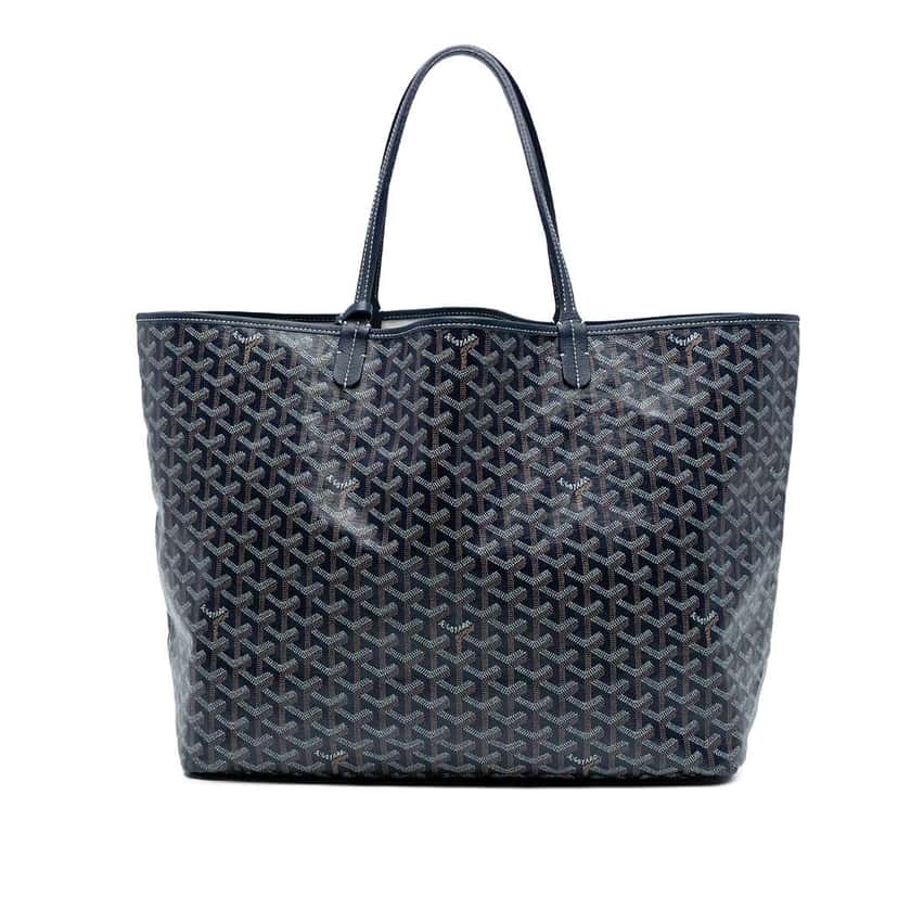 Goyard Goyardine Saint Louis GM Blue Canvas Good condition - Front View
