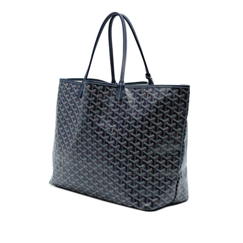Goyard Goyardine Saint Louis GM Blue Canvas Good condition - Back View