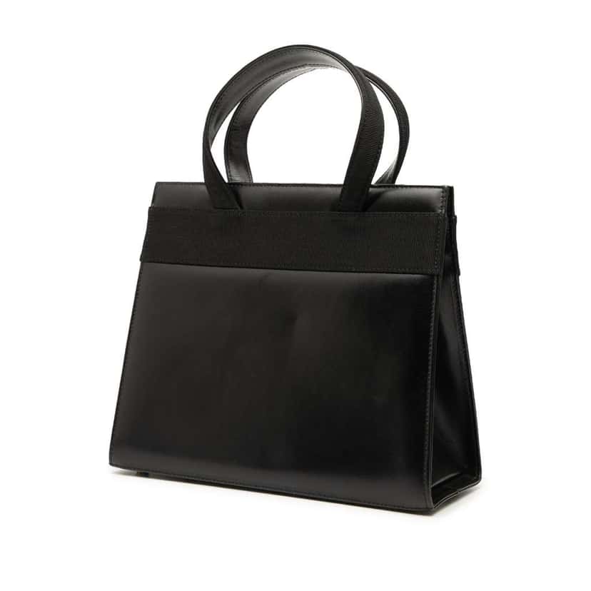 Salvatore Ferragamo Leather Vara Bow Satchel Black Leather Good condition - Back View