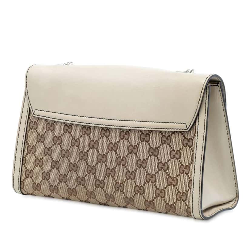Gucci Medium GG Canvas Emily Shoulder Bag Brown Canvas Good condition - Back View